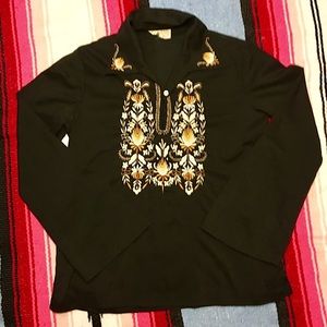Vintage 70’s UNISEX Embroidered Tunic